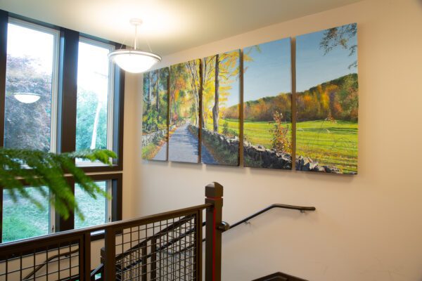 Autumn, River Road, Topsfield (2018). Collection, Town of Topsfield, MA . Gift to the town of Topsfield by the descendants of Joan Panella, beloved member of the Topsfield community and a Patron of the arts.