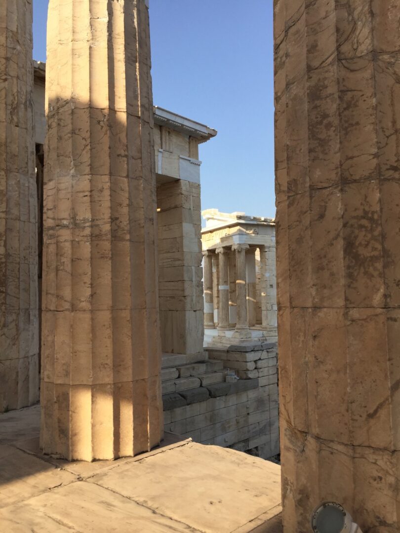 The parthenon in acropolis, greece.
