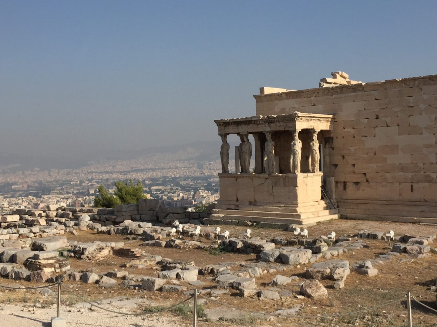 The acropolis in athens, greece.