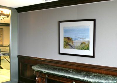 Running Fence, Cape Cod National Seashore (2006). 30 x 22, framed, 40 x 32. Collection: Union Bank of Switzerland.