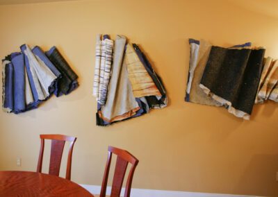 Birch Trees and Tree Bark (2009). Each panel approximately 42 x 32 inches.