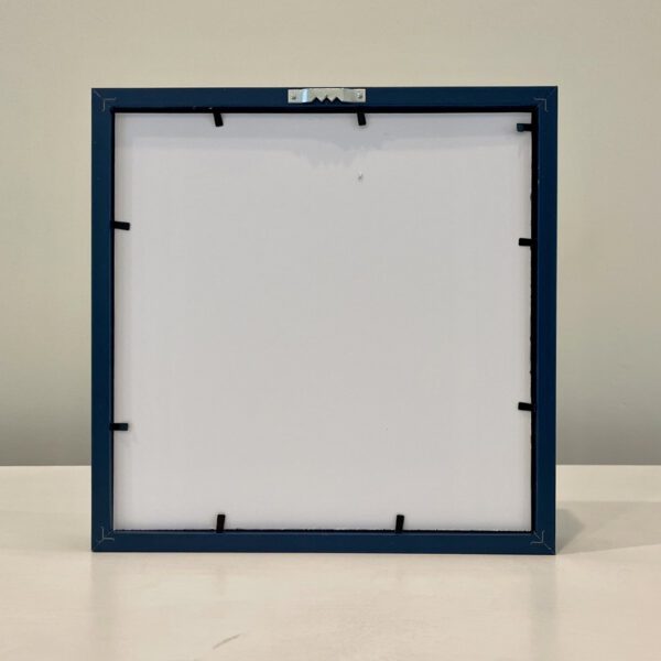 Aqua Dawn, 9 x 9 x 1 inches, black shadow box frame. - Image 2