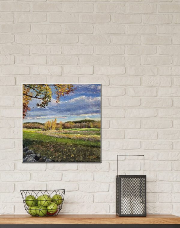 SOLD. Afternoon Glow, 12 x 12 x 2 inches, gallery wrapped, unframed. - Image 2